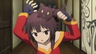 Megumin and Chomusuke as seen in the anime (Image via Studio Deen)